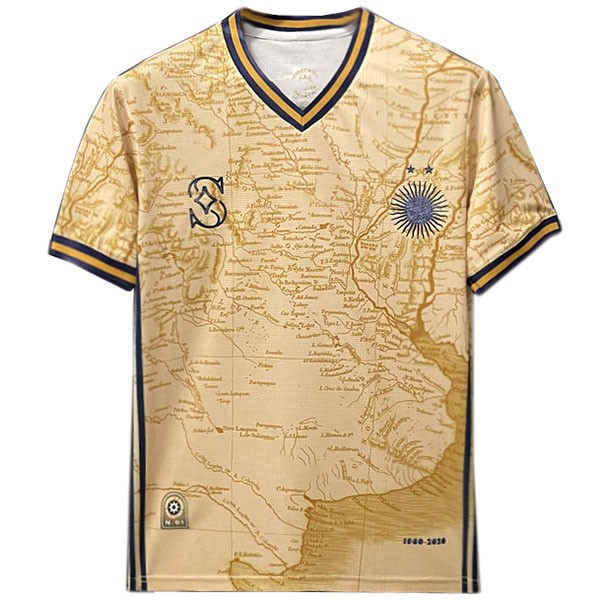 Argentina soccept 200 year jersey men's gold special soccer uniform sportswear football kit tops sport shirt 2022